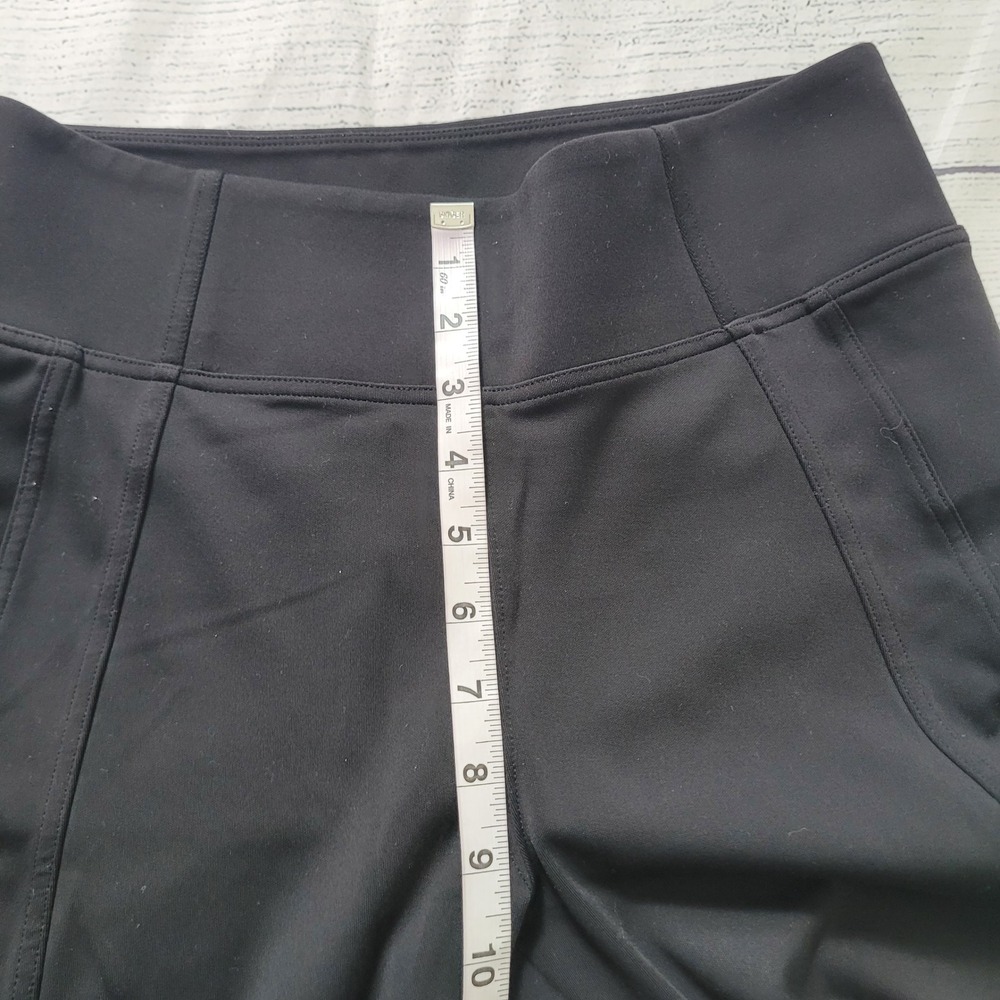 Athleta Size M Black Zip‎ Ankle Athletic Leggings Pants Delancey Tight - Picture 3 of 8